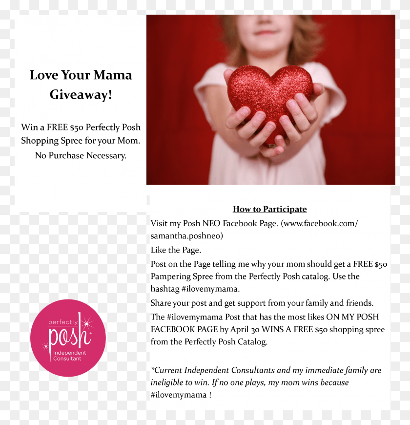 2092x2173 Enter To Win Mom 50 In Free Posh Giving To Charity, Advertisement, Poster, Flyer HD PNG Download