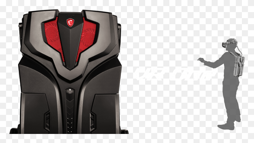 1602x849 Enthusiast Msi Vr One Backpack, Person, Human, Electronics HD PNG Download