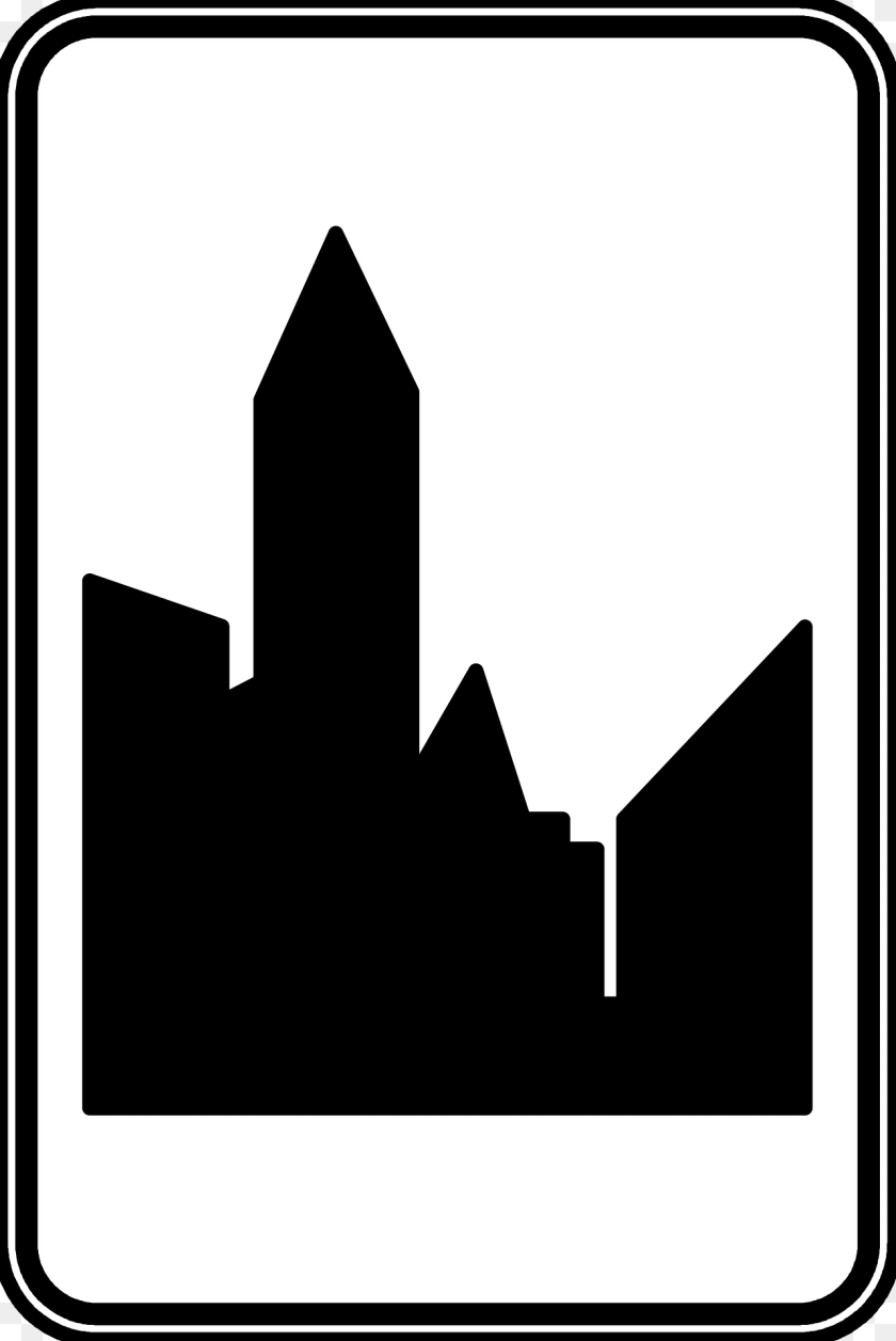 1284x1920 Entrance To Built Up Area Sign In Belgium Clipart, Symbol Sticker PNG