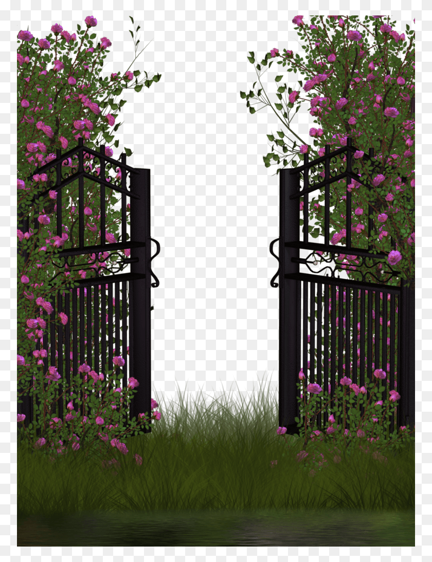 774x1032 Entrance To Rose Garden By Collect And Creat Background Flowers Garden, Gate, Outdoors, Arbour Descargar Hd Png