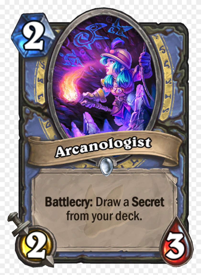 1083x1511 Enus Arcanologist Hearthstone 2 Cost Legendary, Person, Human, Performer HD PNG Download