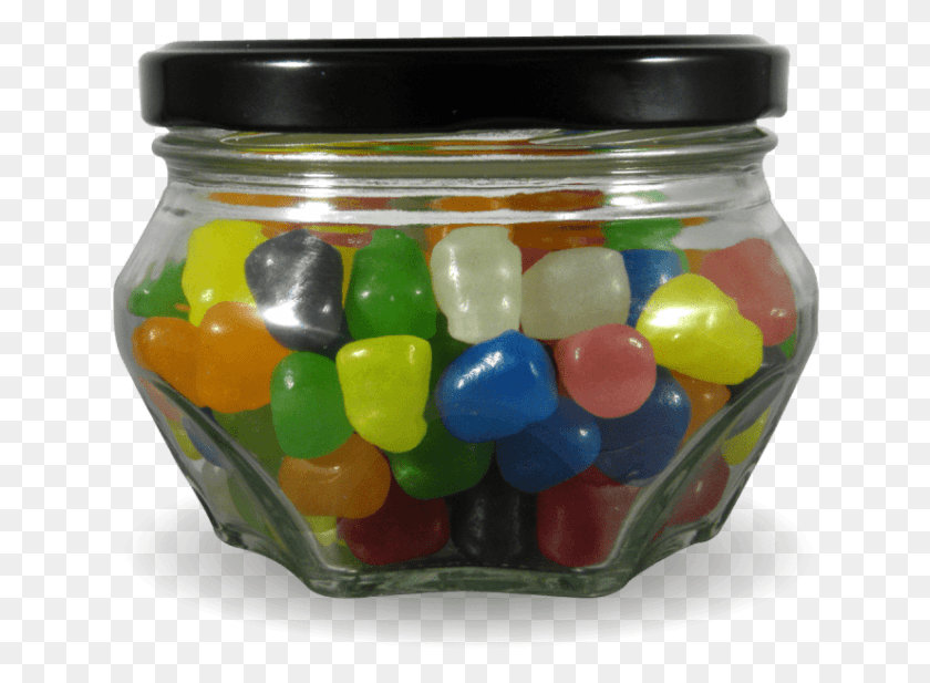 640x557 Envase 260cc Hexagonal Tapa Jelly Bean, Jar, Food, Sweets HD PNG Download
