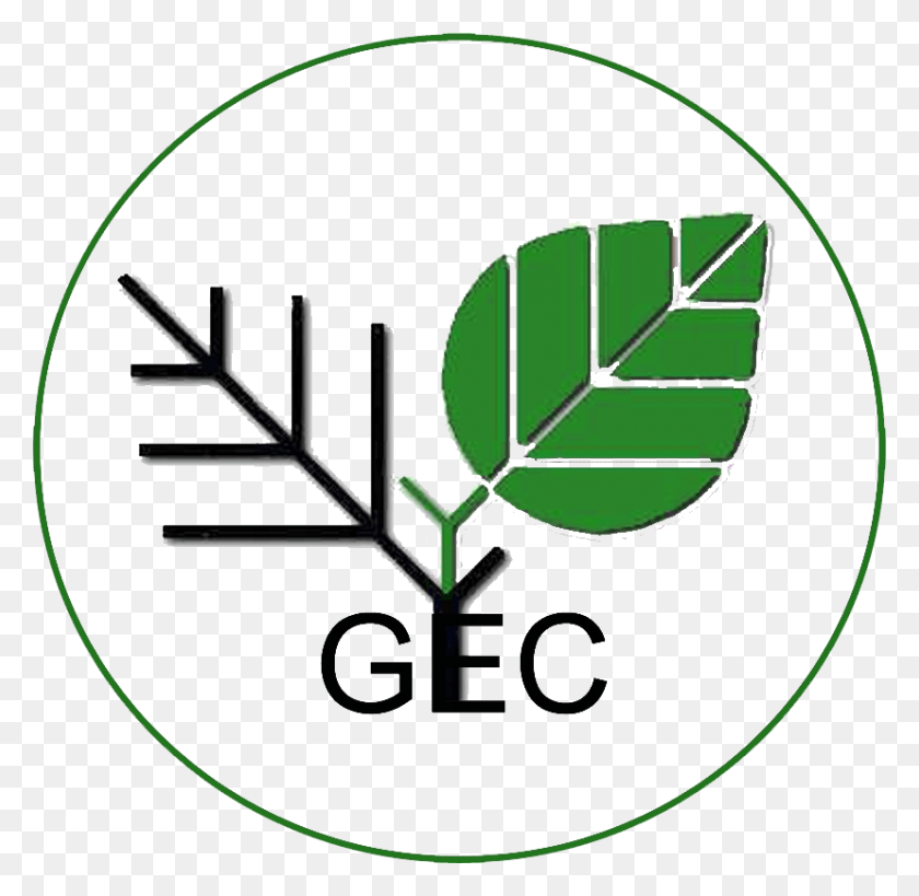 828x806 Логотип Экологической Комиссии Гуджарата Envis Gec, Лист, Растение, Символ Hd Png Скачать