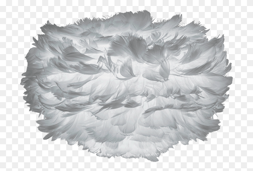 709x509 Eos Micro Light Grey Goose Feather Lampshade, Pillow, Cushion, Flower HD PNG Download