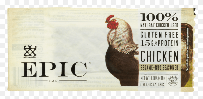 1801x815 Epic Bar Chicken Epic Bar Jabalí, Texto, Pájaro, Animal Hd Png