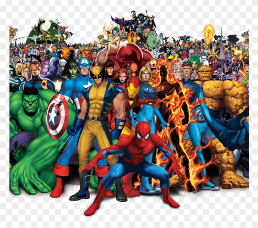 1201x1049 Epic Behind The Scenes Clip From S Marvel Characters, Festival, Crowd, Person HD PNG Download