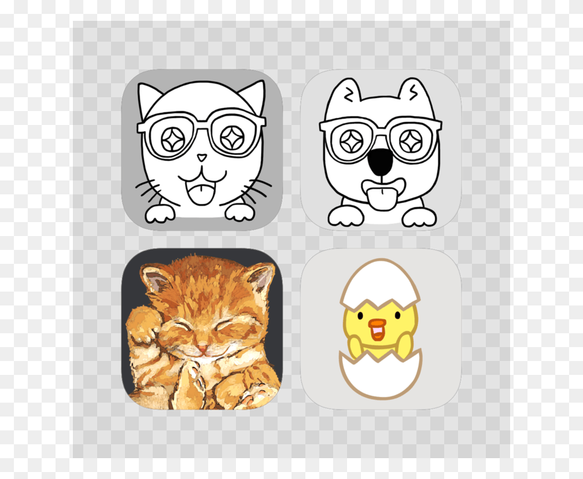 630x630 Epic Cute Animal Stickers For Imessage Cartoon, Comics, Book HD PNG Download