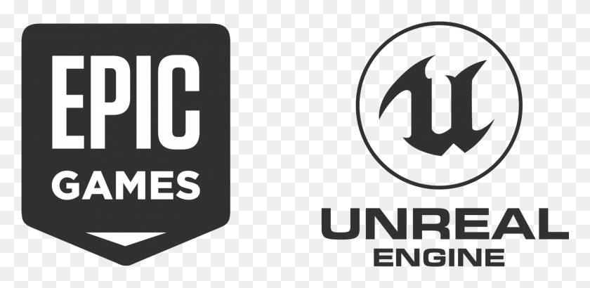1921x862 Descargar Png Epic Games Unreal Engine Unreal Engine Logotipo De Epic Games, Texto, Número, Símbolo Hd Png