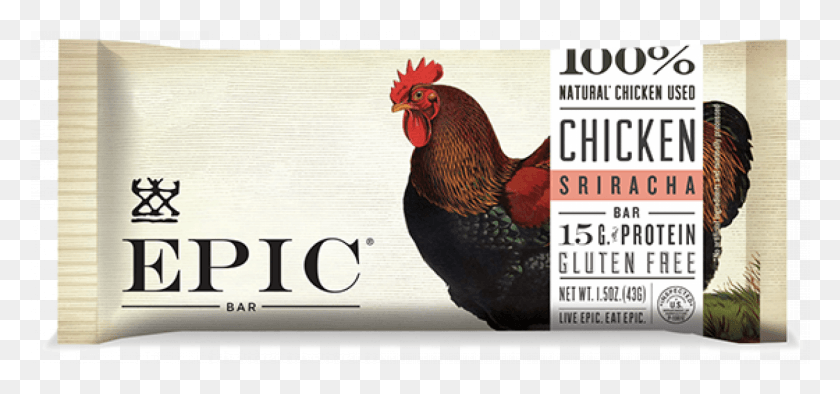 1411x605 Epic Provisions Chicken Sriracha Bar Epic Bar, Poultry, Fowl, Bird HD PNG Download