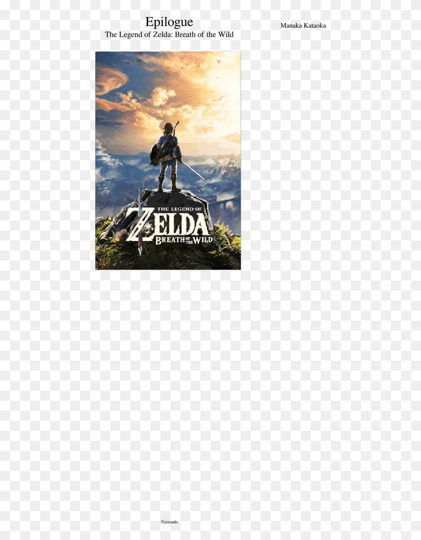 466x1018 Epilogue Sheet Music For Flute Clarinet Piano Oboe The Legend Of Zelda Breath Of The Wild, Person, Human, Poster HD PNG Download