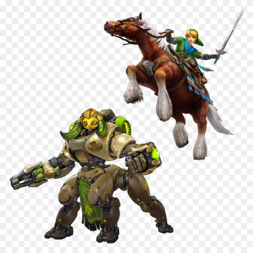 782x782 Epona Amp Link Orisa Overwatch, Toy, Person, Human HD PNG Download