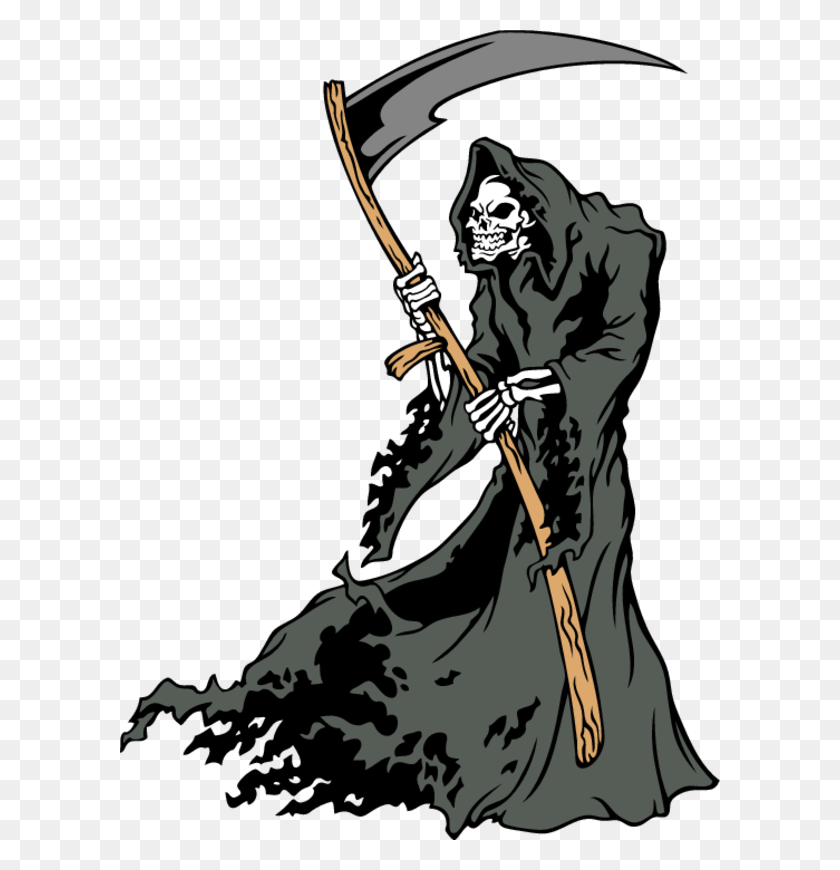 600x810 Eps Vector Art Sample Grim Reaper Clipart, Person, Human, Weapon HD PNG Download