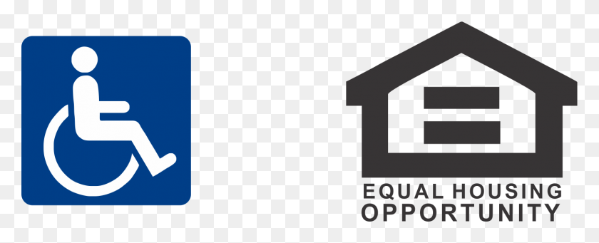 1511x545 Equal Housing Logo Fair Housing And Handicap Logo, Number, Symbol, Text HD PNG Download