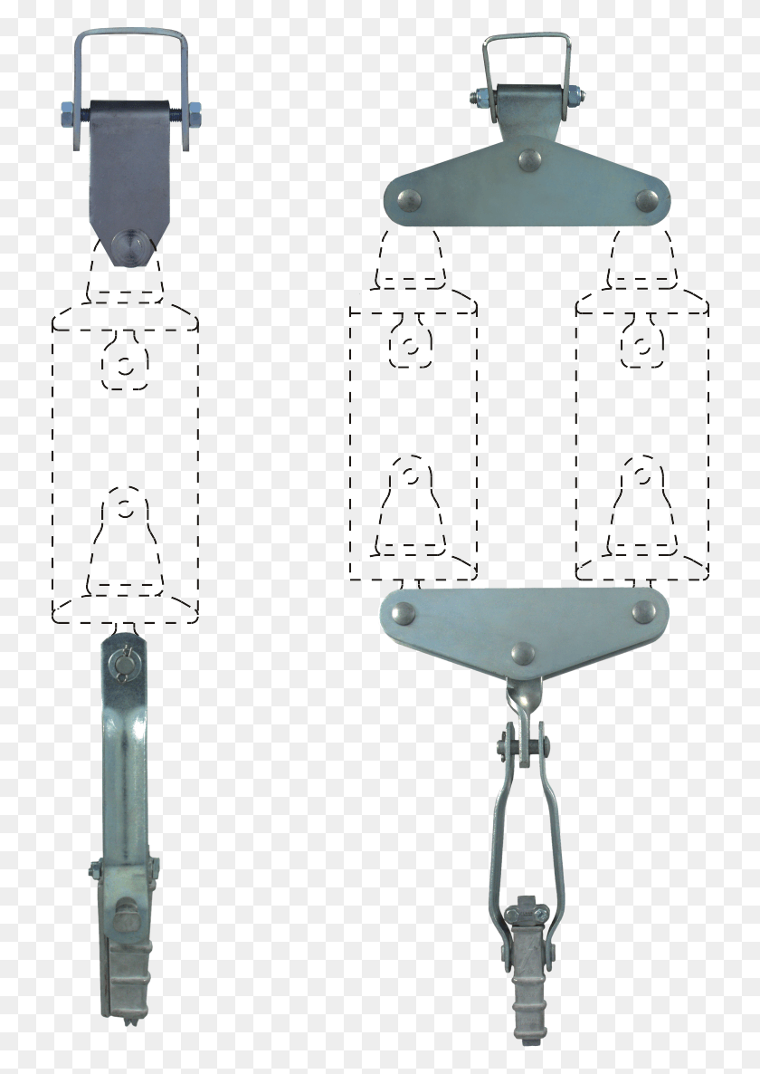 728x1126 Equipment For Tension Insulator Chains Illustration, Hook, Scale HD PNG Download