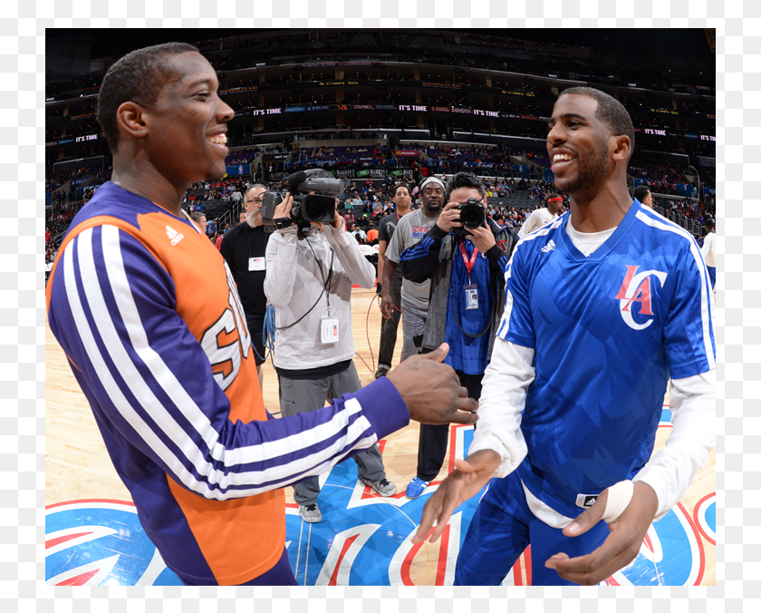 741x616 Eric Bledsoe Greets His Old Teammate Chris Paul As Fan, Person, People, Shoe HD PNG Download