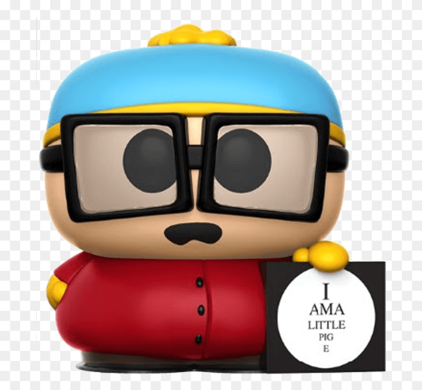 698x718 Eric Cartman Pop Figures South Park, Helmet, Clothing, Apparel HD PNG Download
