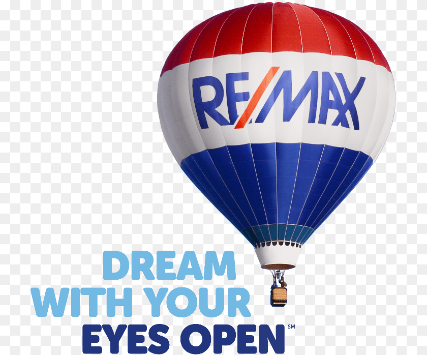 724x698 Eric Nyquist Amp Linda Lesser Dream With Your Eyes Open Remax Balloon, Aircraft, Hot Air Balloon, Transportation, Vehicle Clipart PNG