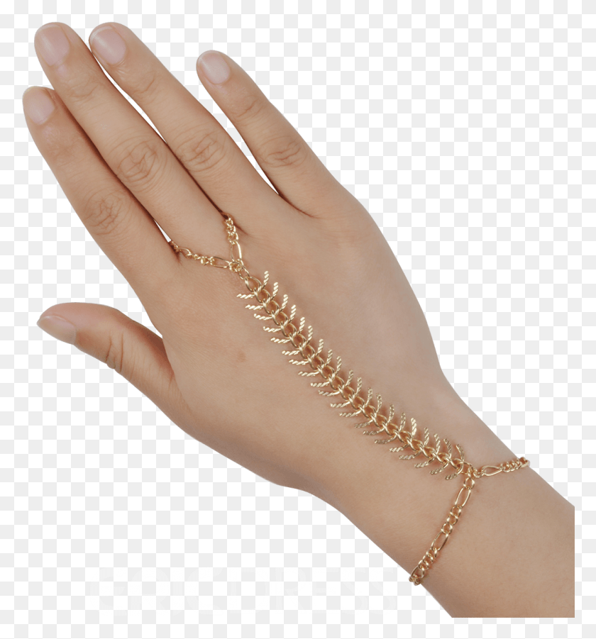 1084x1170 Ericdress Chic Golden Ring Bracelet Chain, Person, Human, Accessories HD PNG Download