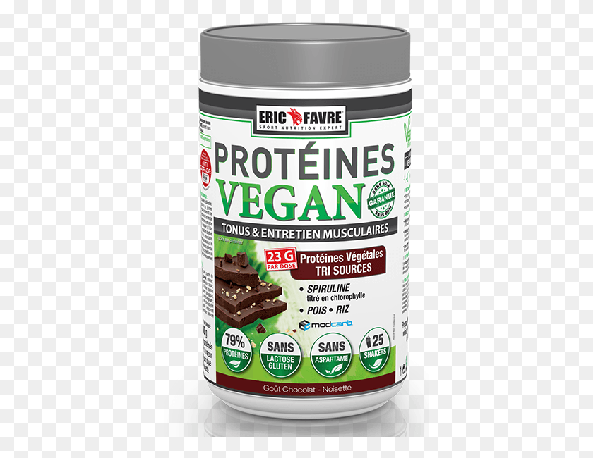 376x590 Ericfavreveganprotein Proteine Vegan Eric Favre, Food, Paint Container, Tin HD PNG Download
