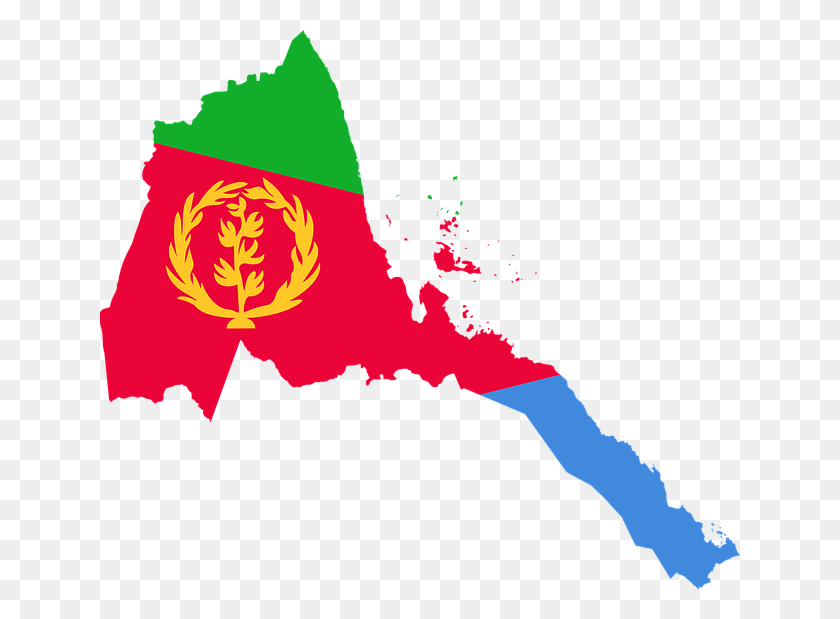 640x559 Eritrea Flag Map, Outdoors, Graphics HD PNG Download