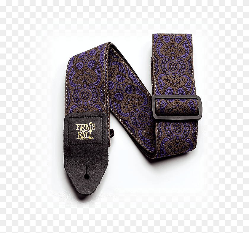 677x724 Ernie Ball Purple Paisley Jacquard Guitar Strap, Tie, Accessories, Accessory HD PNG Download