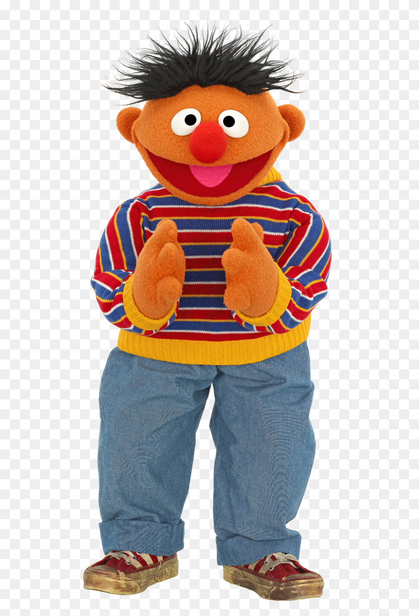 511x1174 Ernie Clapping 5361200 Pixels Sesame Street Muppets Elmo Characters Orange Guy, Shoe, Footwear, Clothing HD PNG Download