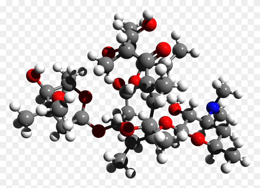 1120x788 3D-Структура Эритромицина Молекулярная Структура Эритромицина 3D, Воздушный Шар, Мяч Hd Png Скачать