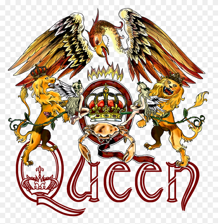 1424x1467 Es El Logo De Queen Por Partes Es Decir Todos Los Logo Queen, Emblem, Symbol HD PNG Download