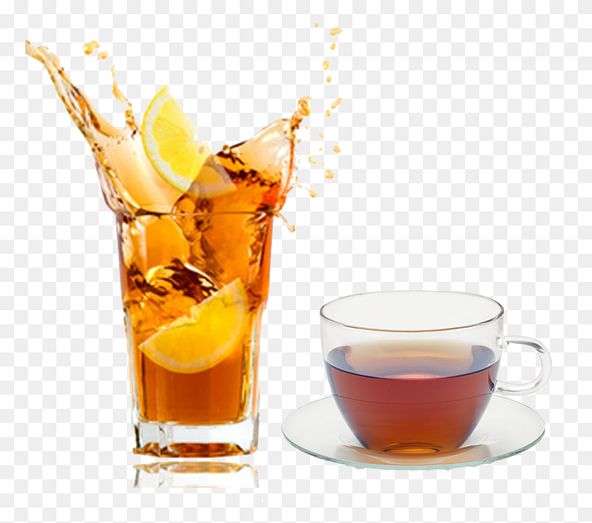 770x682 Чашка Чая Со Льдом, Напиток, Напиток, Блюдце Png Скачать