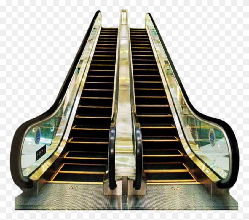 956x838 Escalator Freetoedit Escalator, Handrail, Banister, Staircase HD PNG Download