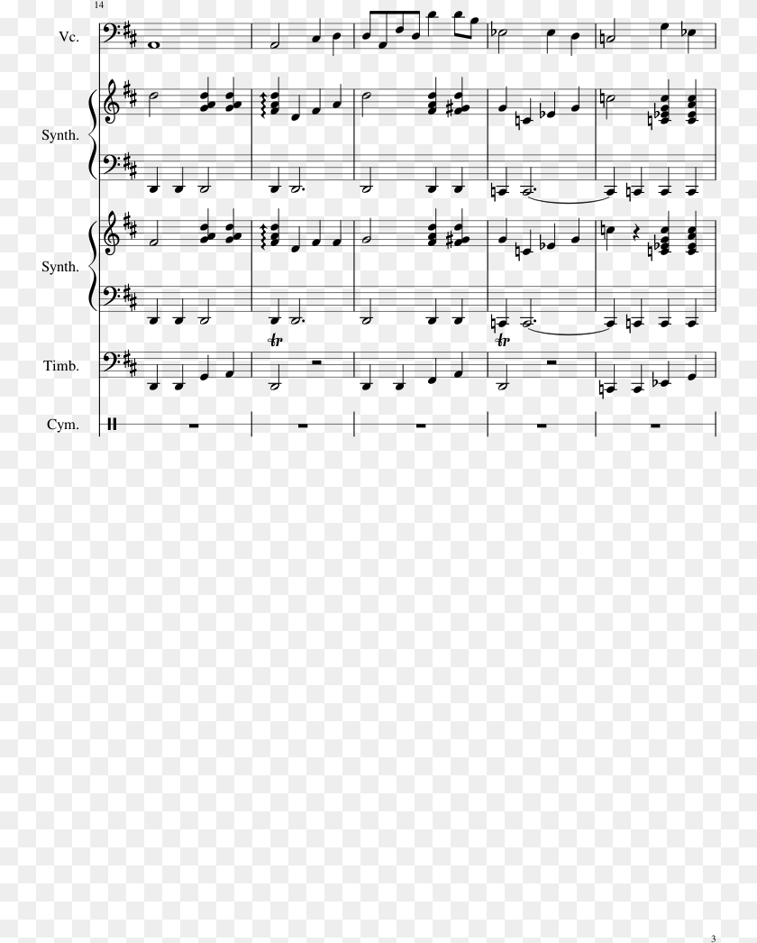 750x1046 Escapade Lunaire Sheet Music Composed By Iago Prevost, Gray PNG