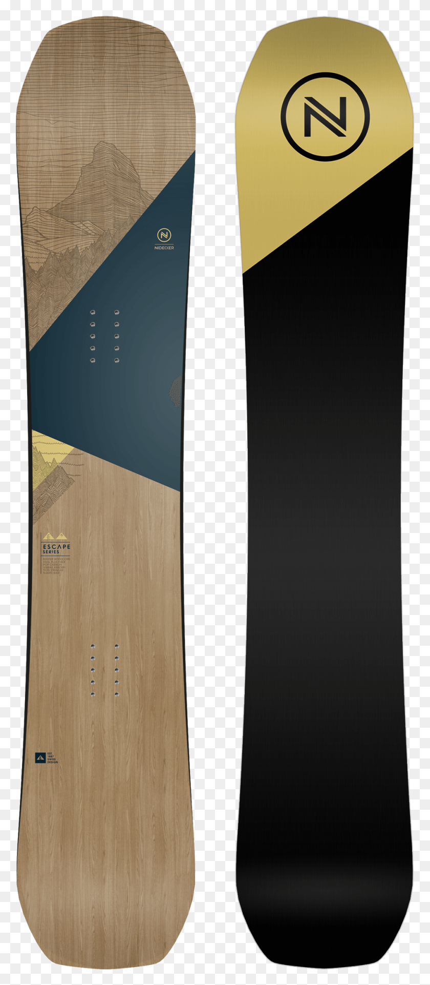 947x2261 Escape All Mountain Cruising Snowboard Nidecker Escape, Wood, Plywood, Text HD PNG Download