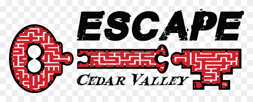 2753x991 Escape Cedar Valley, Текст, Число, Символ Hd Png Скачать