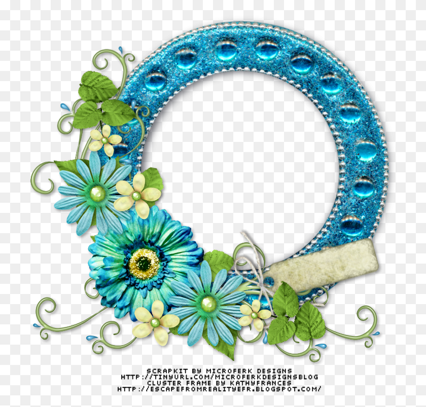 726x743 Escape From Reality Springs Cluster Frames, Graphics, Floral Design HD PNG Download
