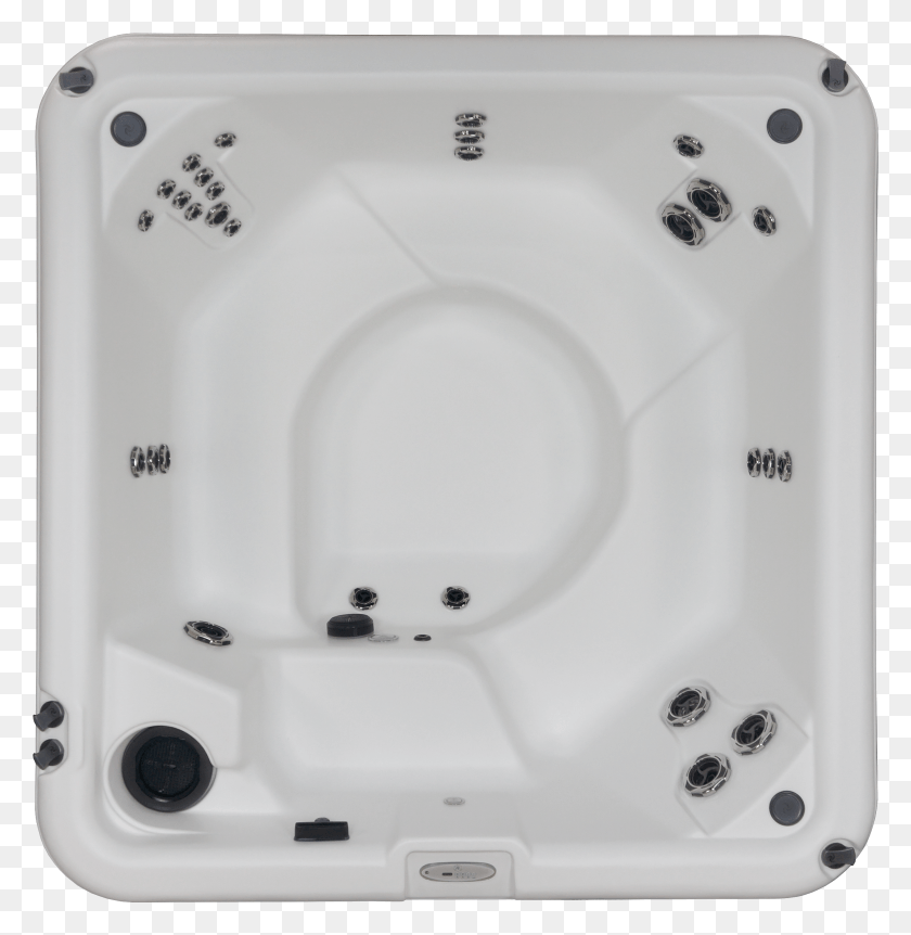2747x2828 Escapese White Mahog 3598 Ovrhd Sq Hot Tub HD PNG Download