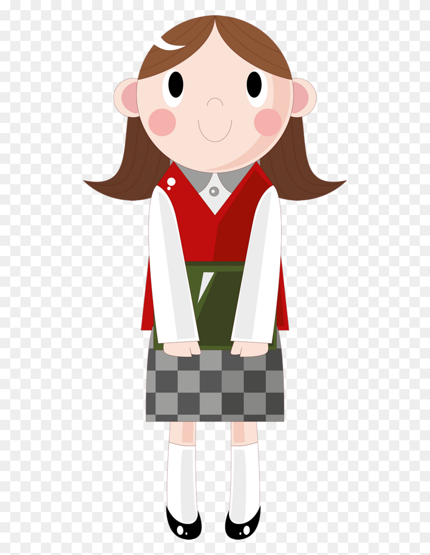 516x1024 Escola Amp Formatura Girl Student Cartoon, Clothing, Apparel, Toy HD PNG Download