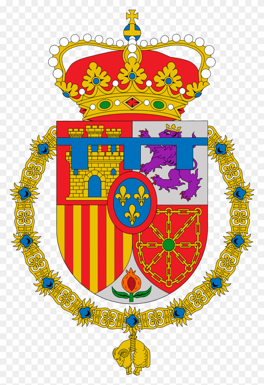 1187x1773 Escudo De Armas De La Princesa De Asturias Escudo De Armas Español, Logotipo, Símbolo, Marca Registrada Hd Png