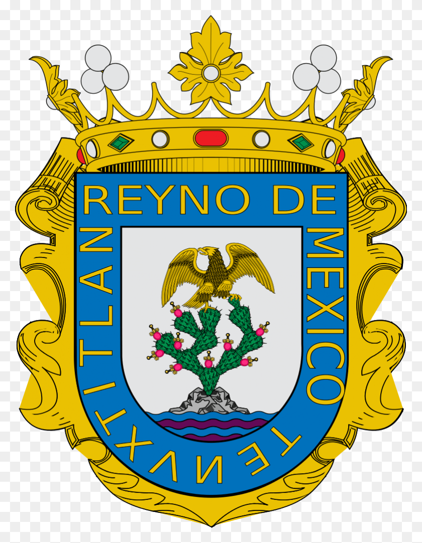 781x1024 Escudo De Armas Del Reino De Mxico Escudo De Armas Mexico, Symbol, Logo, Trademark HD PNG Download