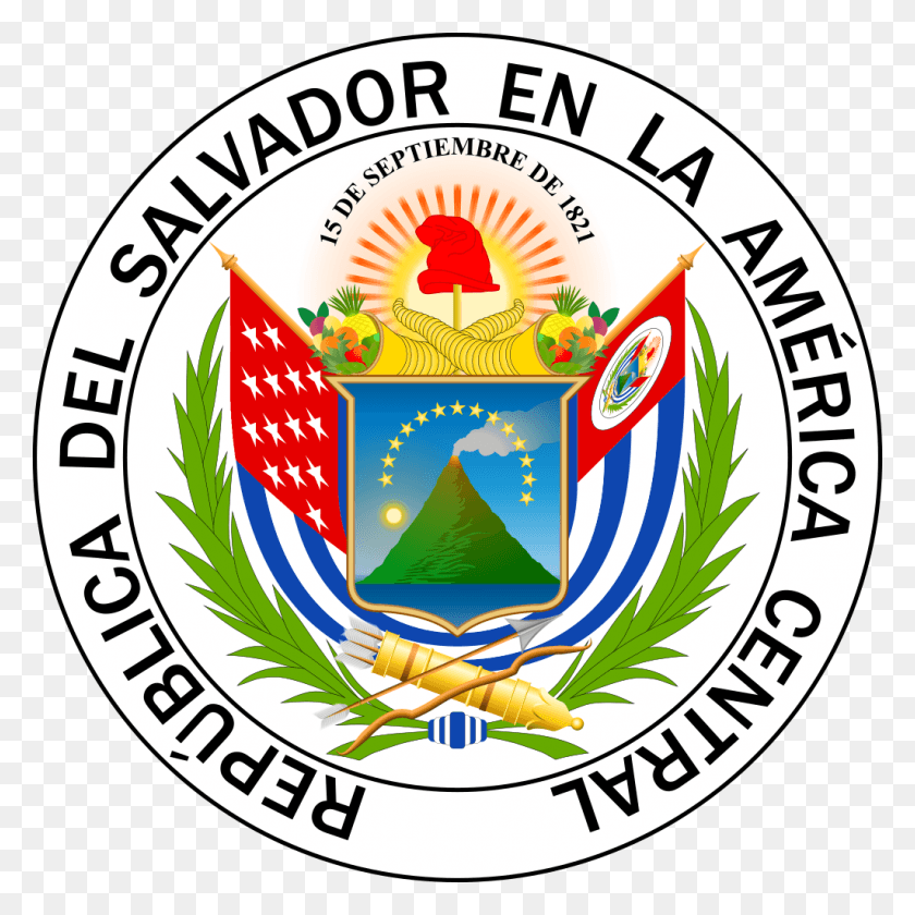 1024x1024 Escudo De El Salvador Emblema, Logotipo, Símbolo, Marca Registrada Hd Png
