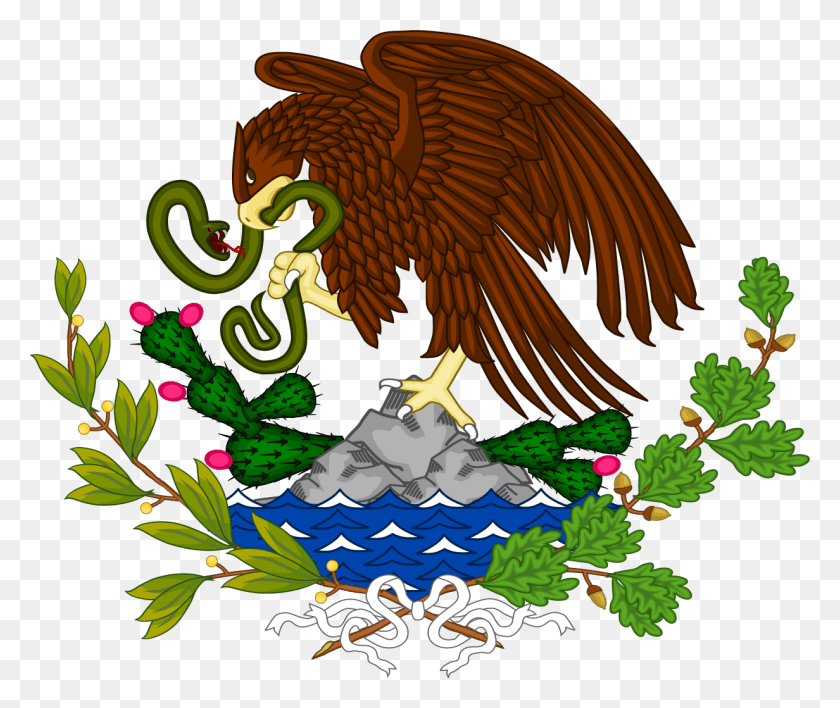 1232x1024 Escudo De La Tercera Repblica Federal De Los Estados Mexico, Dinosaurio, Reptil, Animal Hd Png