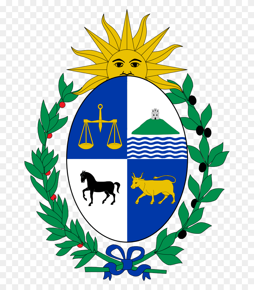 678x899 Escudo De Uruguay Organización De Estados Americanos Escudo De Armas Uruguay, Etiqueta, Texto, Gráficos Hd Png