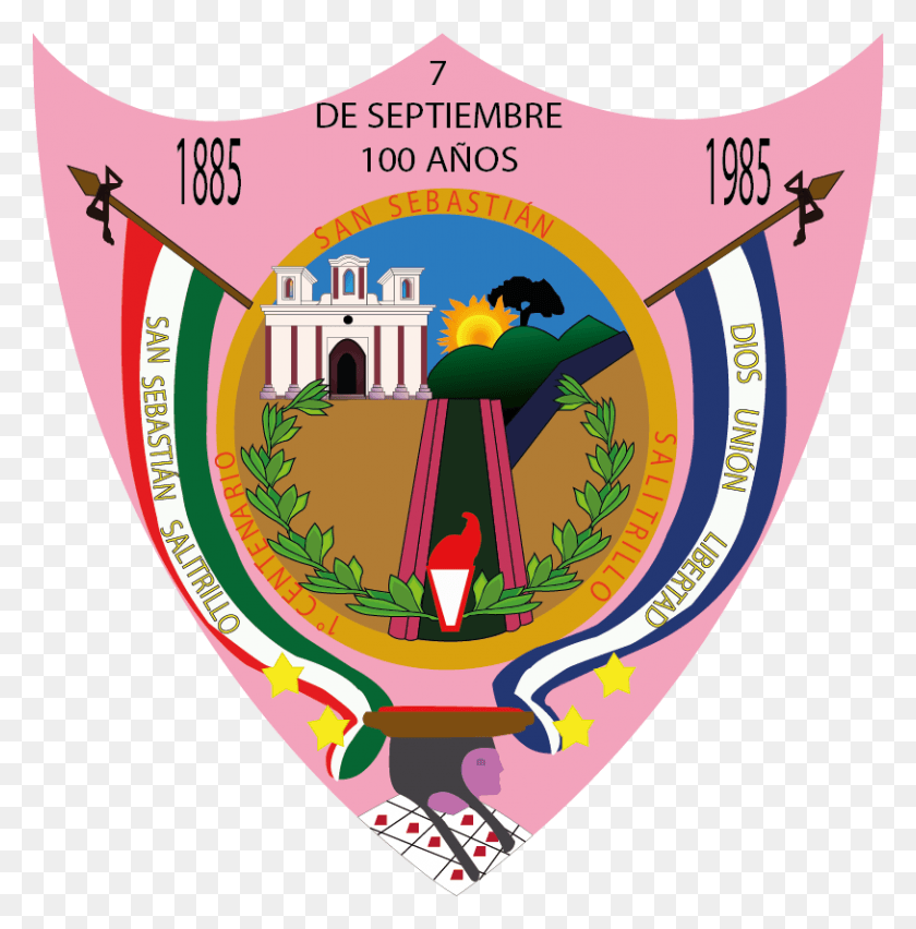 813x826 Escudo Del Municipio De San Sebastin Salitrillo, Logotipo, Símbolo, Marca Registrada Hd Png