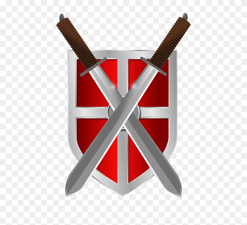 463x705 Escudo E Espada Warrior Logo Clip Art, Armor, Shield Hd Png