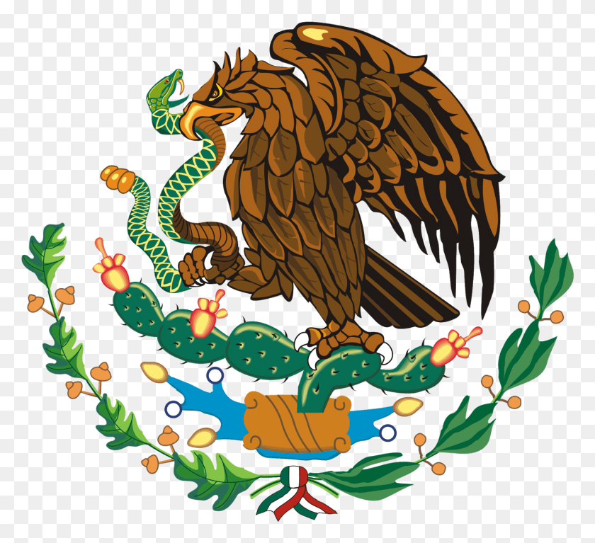 1460x1324 Эскудо Мексиканский Семейный Союз Мексиканский Флаг Орел, Дракон, Графика Hd Png Скачать