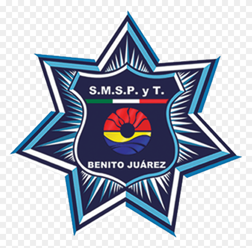 1476x1453 Escudo Policia Municipal Benito Juarez Qroo Logo De Policia Federal, Symbol, Star Symbol, Trademark HD PNG Download
