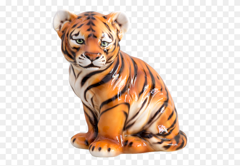 473x522 Escultura Ornamental De Bulto Redondo Elaborada En Siberian Tiger, Wildlife, Mammal, Animal HD PNG Download