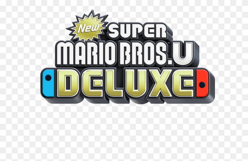 619x486 Descargar Png Esde El Lanzamiento De Super Mario Bros New Super Mario Bros U Deluxe Switch Logo, Word, Text, Alphabet Hd Png