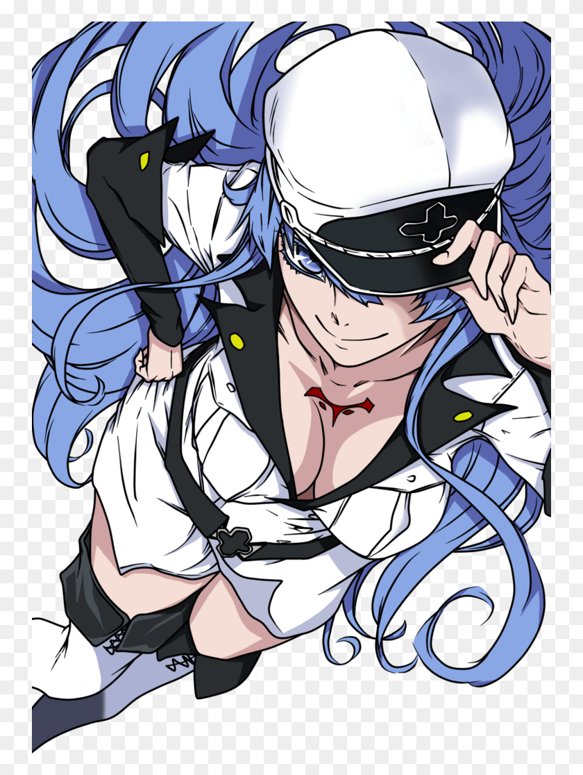 749x1056 Esdese 39 Esdeath 39 Yb1iasg Esdeath Speed Drawing, Helmet, Clothing, Apparel HD PNG Download