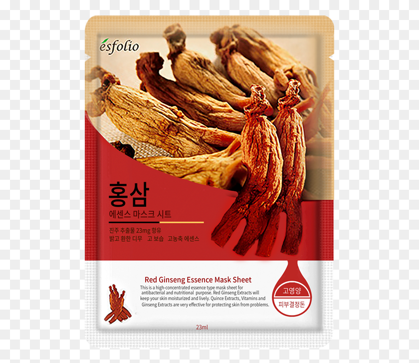 501x667 Esfolio Essence Mask Sheet Esfolio Red Ginseng Mask, Poster, Advertisement, Flyer HD PNG Download