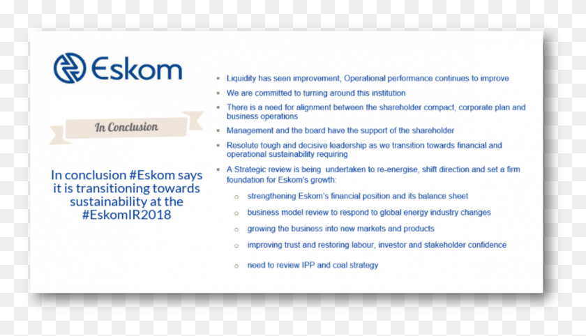 1226x664 Eskom Hld Soc Ltdverified Account Eskom, File, Text, Word HD PNG Download